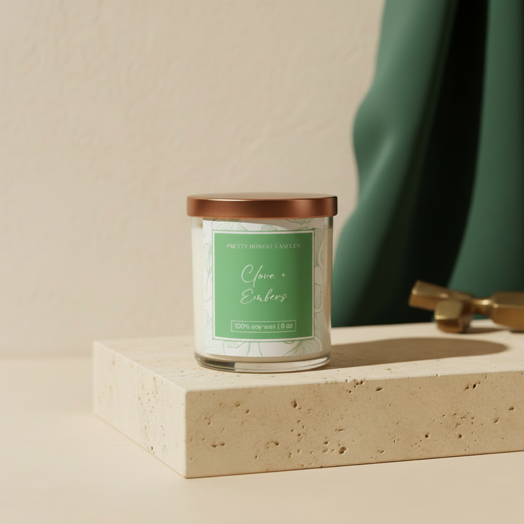 Clove + Embers Soy Candle