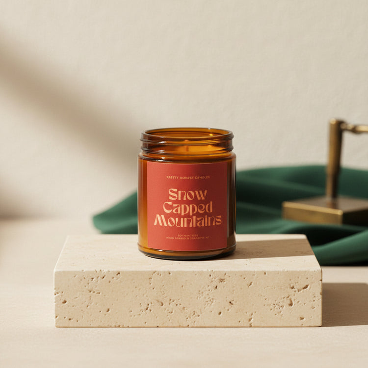 Mint Candle: Snow Capped Mountains Candle