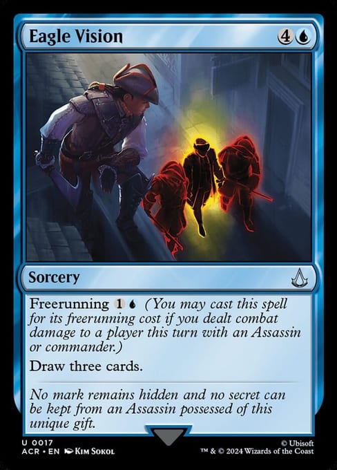 Eagle Vision, a sorcery with Freerunning from Magic: The Gathering | Assassin's Creed.