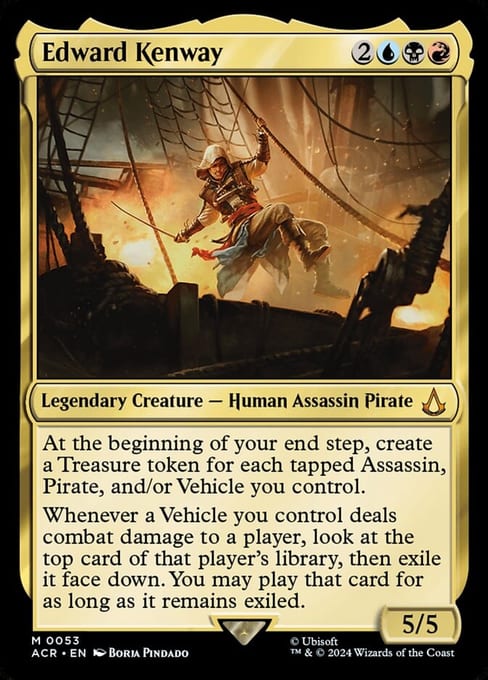 Edward Kenway, a legendary creature from Magic: The Gathering | Assassin's Creed.