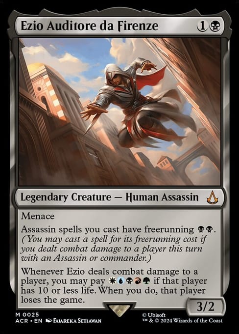 Ezio Auditore da Firenze, a legendary creature from Magic: The Gathering | Assassin's Creed.