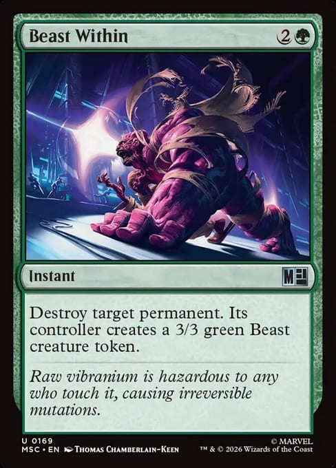 Beast Within, Instant from Marvel Super Heroes Commander.