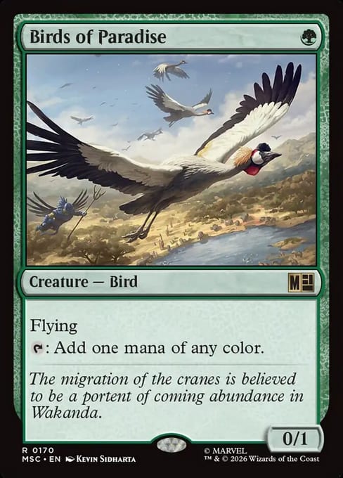 Birds of Paradise, Creature Bird from Marvel Super Heroes Commander.