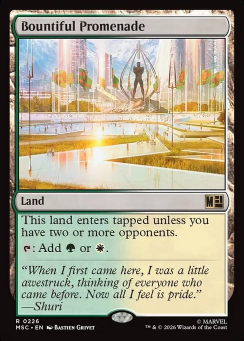 Bountiful Promenade, Land from Marvel Super Heroes Commander.