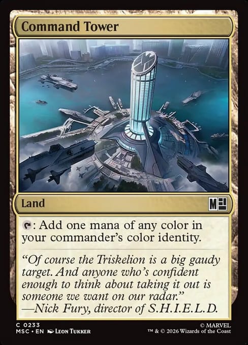 Command Tower, Land from Marvel Super Heroes Commander.