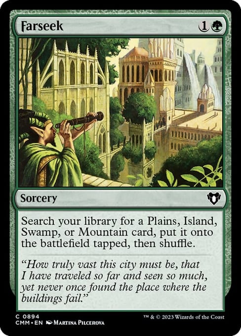 Farseek, a green Sorcery from Magic: The Gathering.