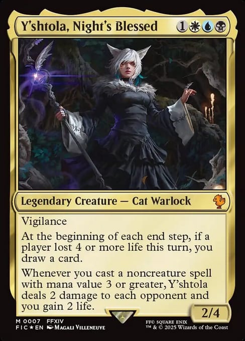 Y'shtola, Night's Blessed, a legendary creature from Magic: The Gathering | FINAL FANTASY Commander.