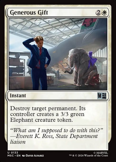 Generous Gift, Instant from Marvel Super Heroes Commander.