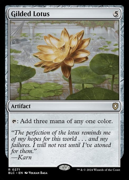 Gilded Lotus, Artifact from Bloomburrow Commander.