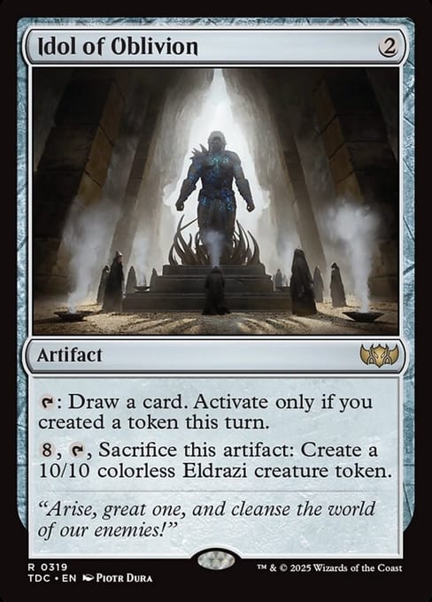 Idol of Oblivion, Artifact from Tarkir: Dragonstorm Commander.