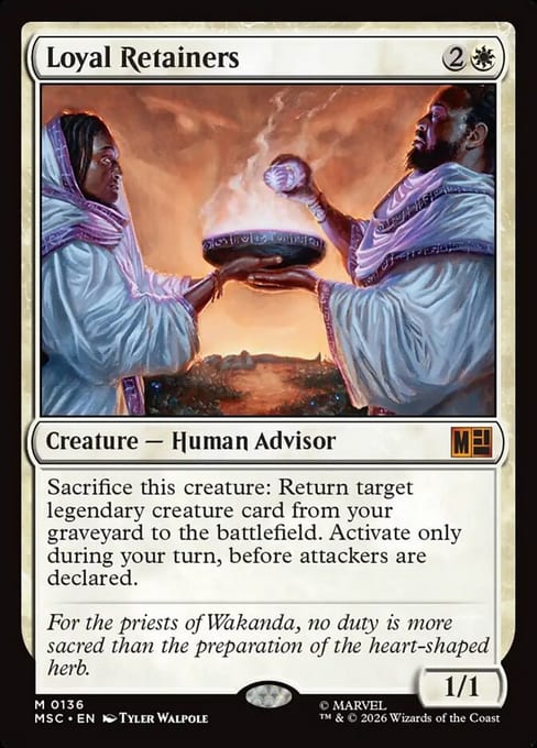 Loyal Retainers, Creature Human Advisor from Marvel Super Heroes Commander.
