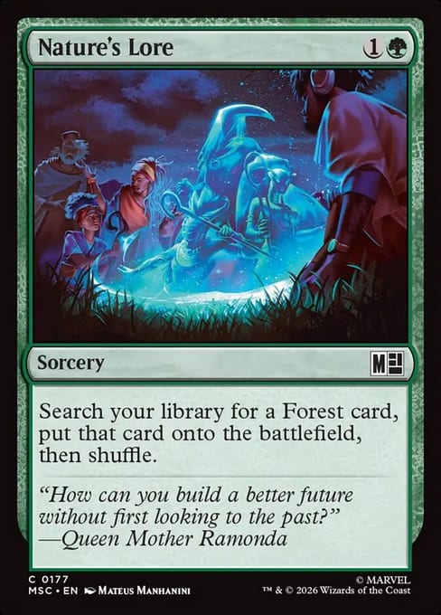 Nature's Lore, Sorcery from Marvel Super Heroes Commander.