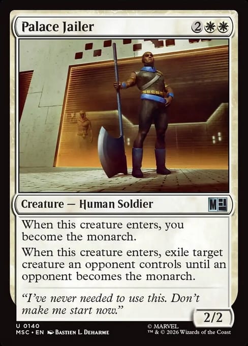 Palace Jailer, Creature Human Soldier from Marvel Super Heroes Commander.