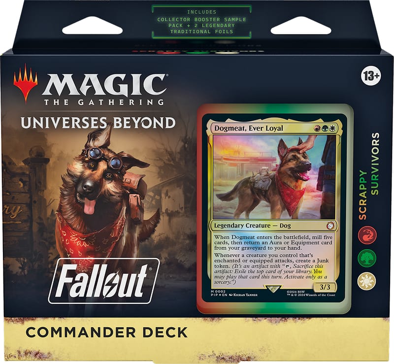 Scrappy Survivors Commander deck box for Magic: The Gathering | Fallout.