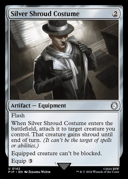 Silver Shroud Costume, an Equipment from Magic: The Gathering | Fallout.