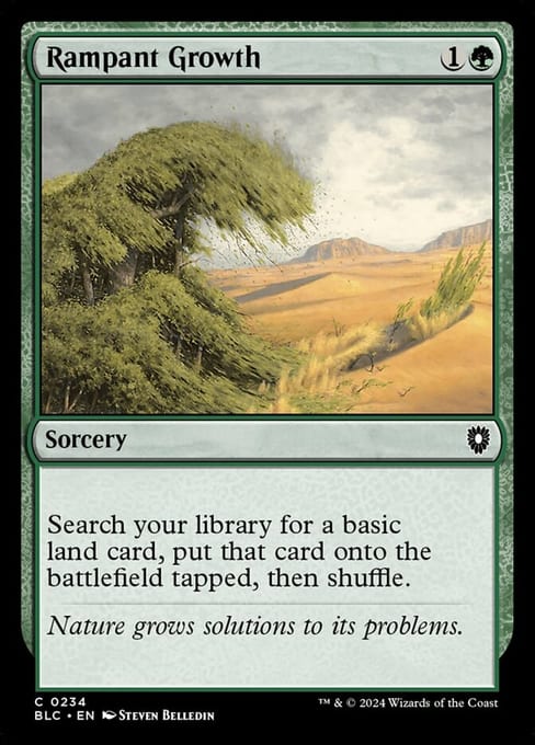 Rampant Growth, Sorcery from Bloomburrow Commander.