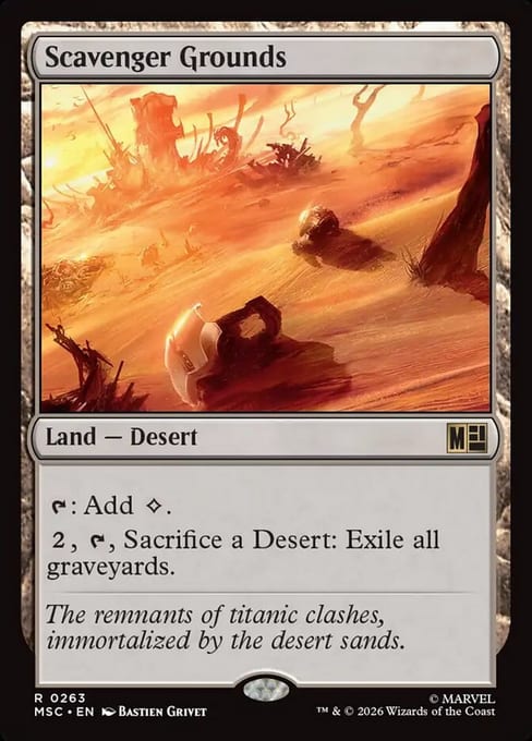 Scavenger Grounds, Land Desert from Marvel Super Heroes Commander.