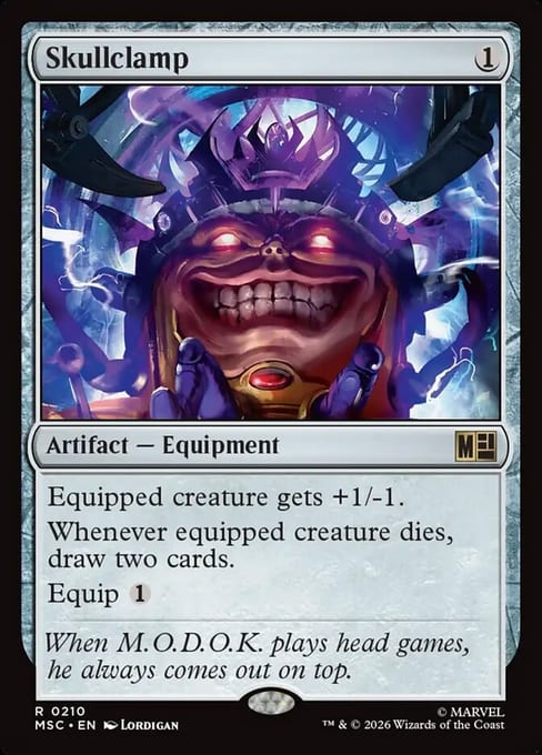 Skullclamp, Artifact Equipment from Marvel Super Heroes Commander.
