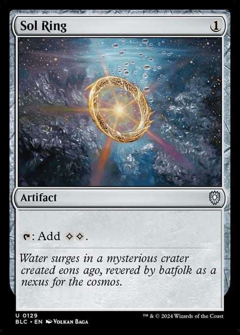 Sol Ring, Artifact from Bloomburrow Commander.