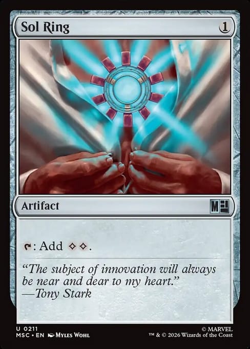 Sol Ring, Artifact from Marvel Super Heroes Commander.