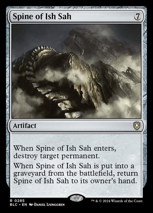 Spine of Ish Sah, Artifact from Bloomburrow Commander.