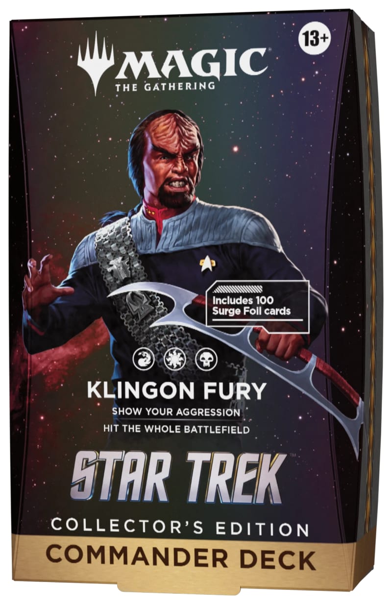 Magic: The Gathering | Star Trek Klingon Fury Collector's Edition Commander deck package.