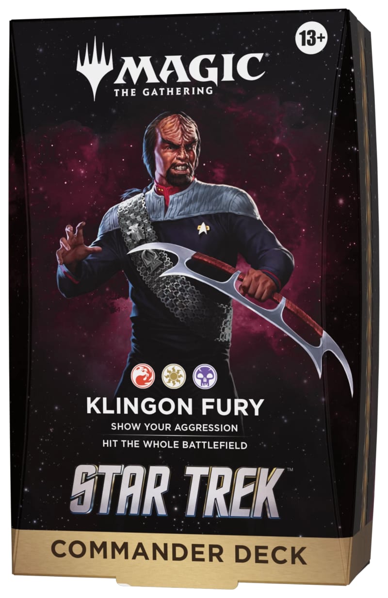 Magic: The Gathering | Star Trek Klingon Fury Commander deck package.