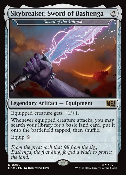 Sword of the Animist, Legendary Artifact Equipment from Marvel Super Heroes Commander.