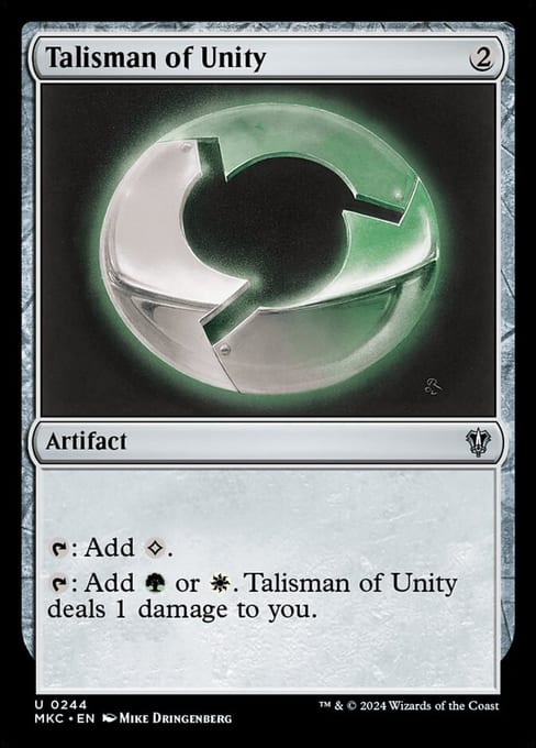 Talisman of Unity, Artifact from Murders at Karlov Manor Commander.
