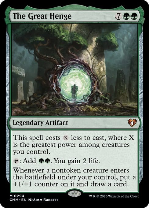 The Great Henge, Legendary Artifact from Commander Masters.