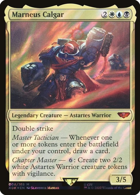 Marneus Calgar, a legendary creature from Magic: The Gathering | Warhammer 40,000.