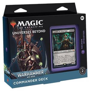 Necron Dynasties Commander deck box for Magic: The Gathering | Warhammer 40,000.