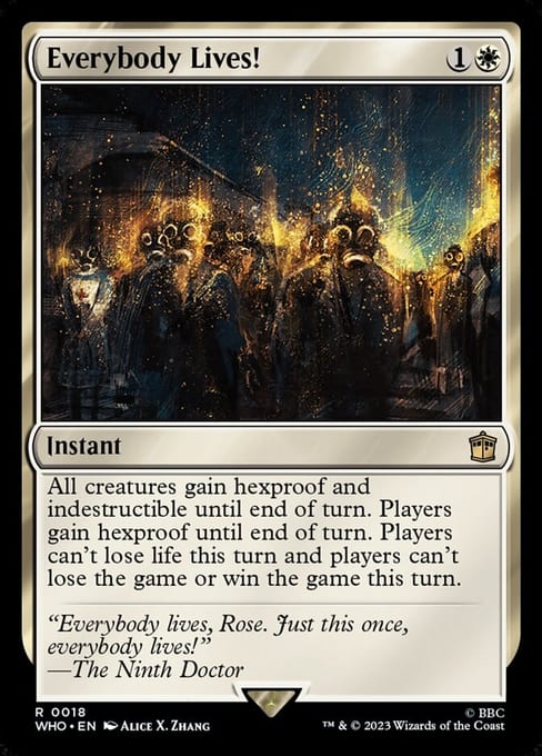 Everybody Lives!, an instant from Magic: The Gathering | Doctor Who.